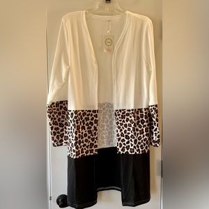 Brand new, with tags, & never worn multi-colored/print Cardigan